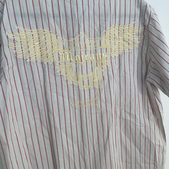 Men's Striped Shirt - Multicolor with embroidered back Mojeans XL embroidered - Picture 4 of 9